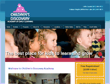 Tablet Screenshot of childrensdiscoveryacademy.com